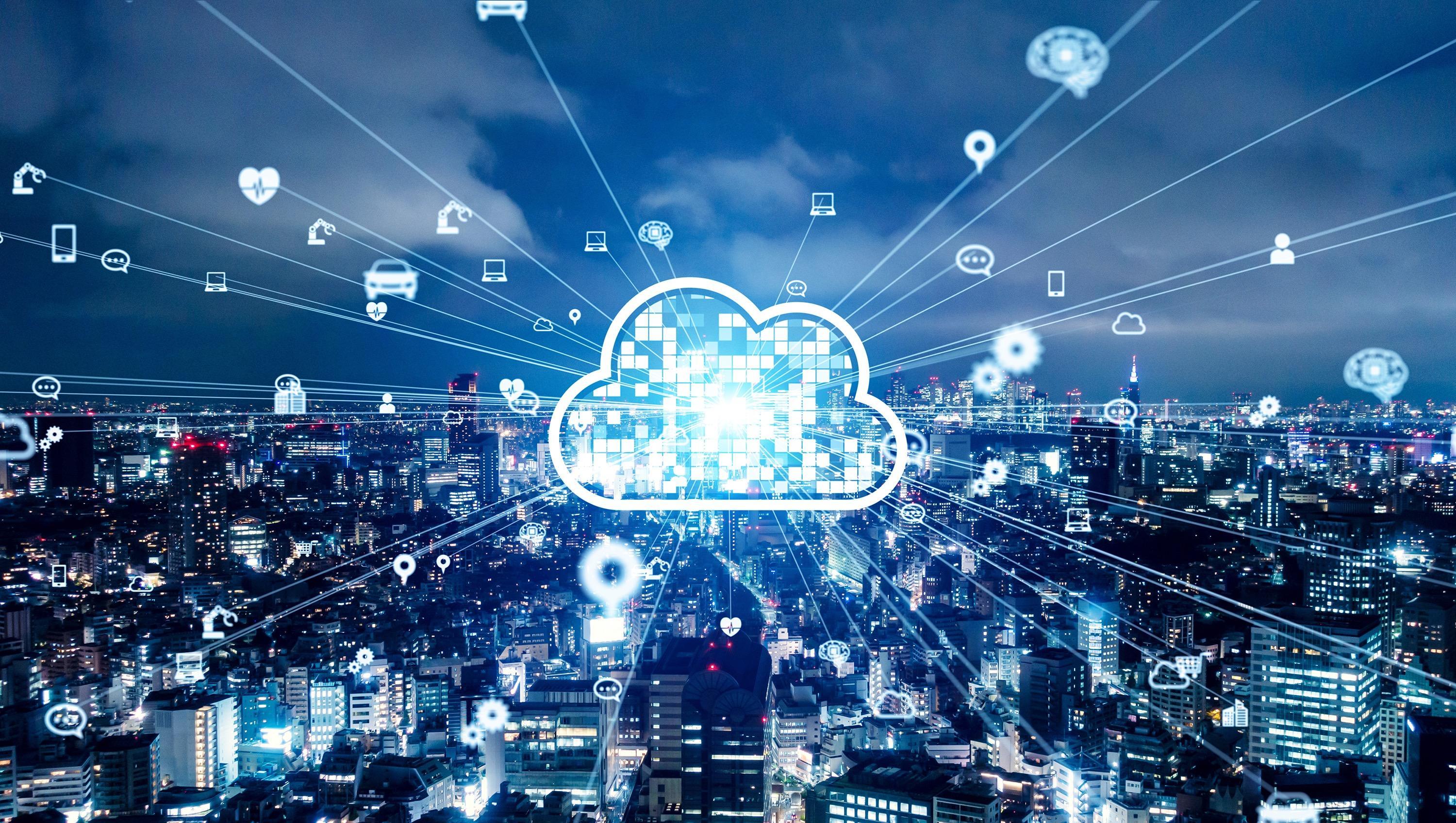 边缘网关与云平台通过（ MQTT、HTTPS）实现双向数据交互(图1)