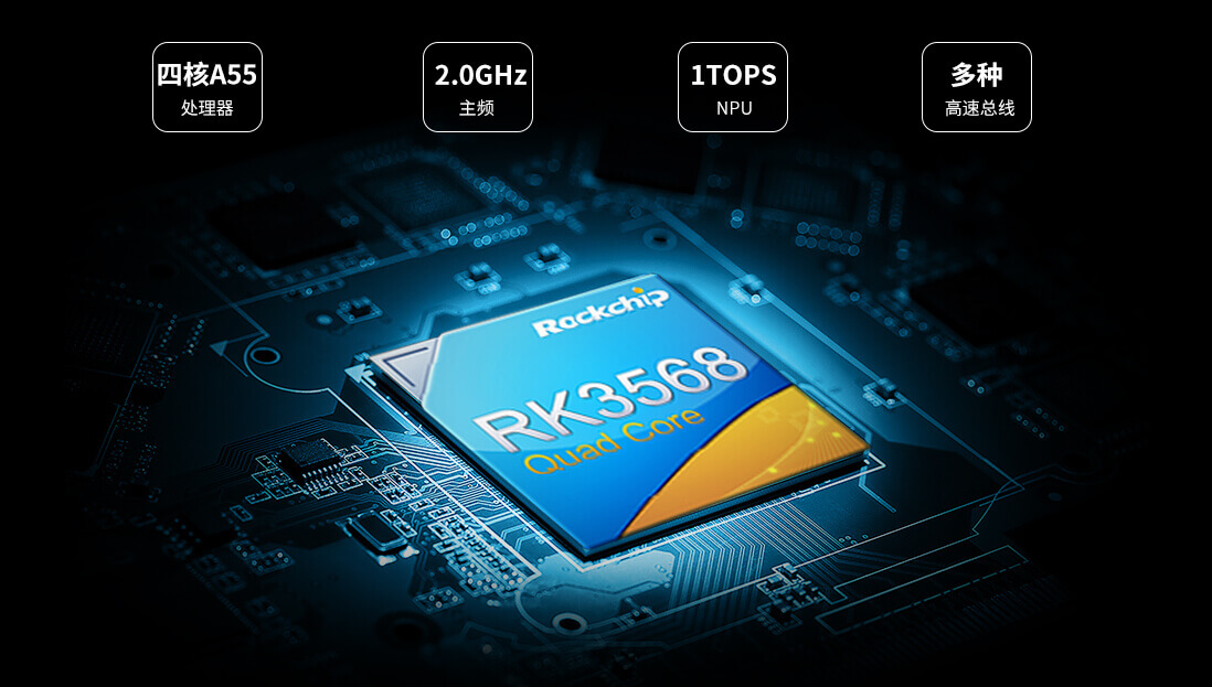 瑞芯微（Rockchip）64位四核 Cortex-A55架构处理器rk3566和rk3568区别