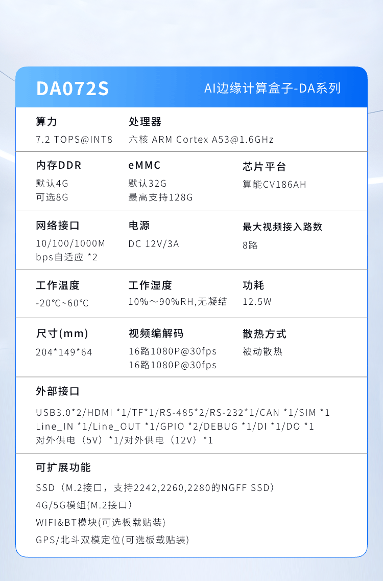 DA072S参数
