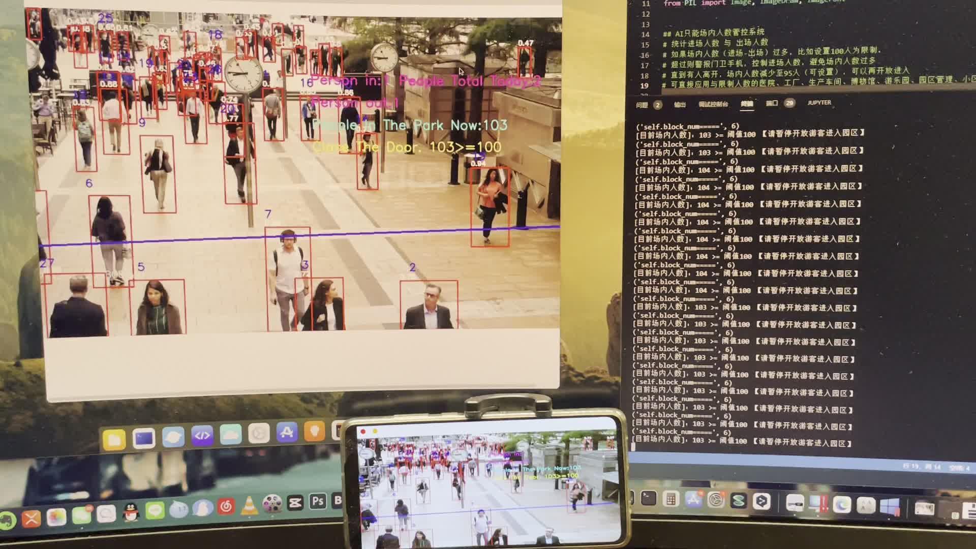 区域人数统计(人体)