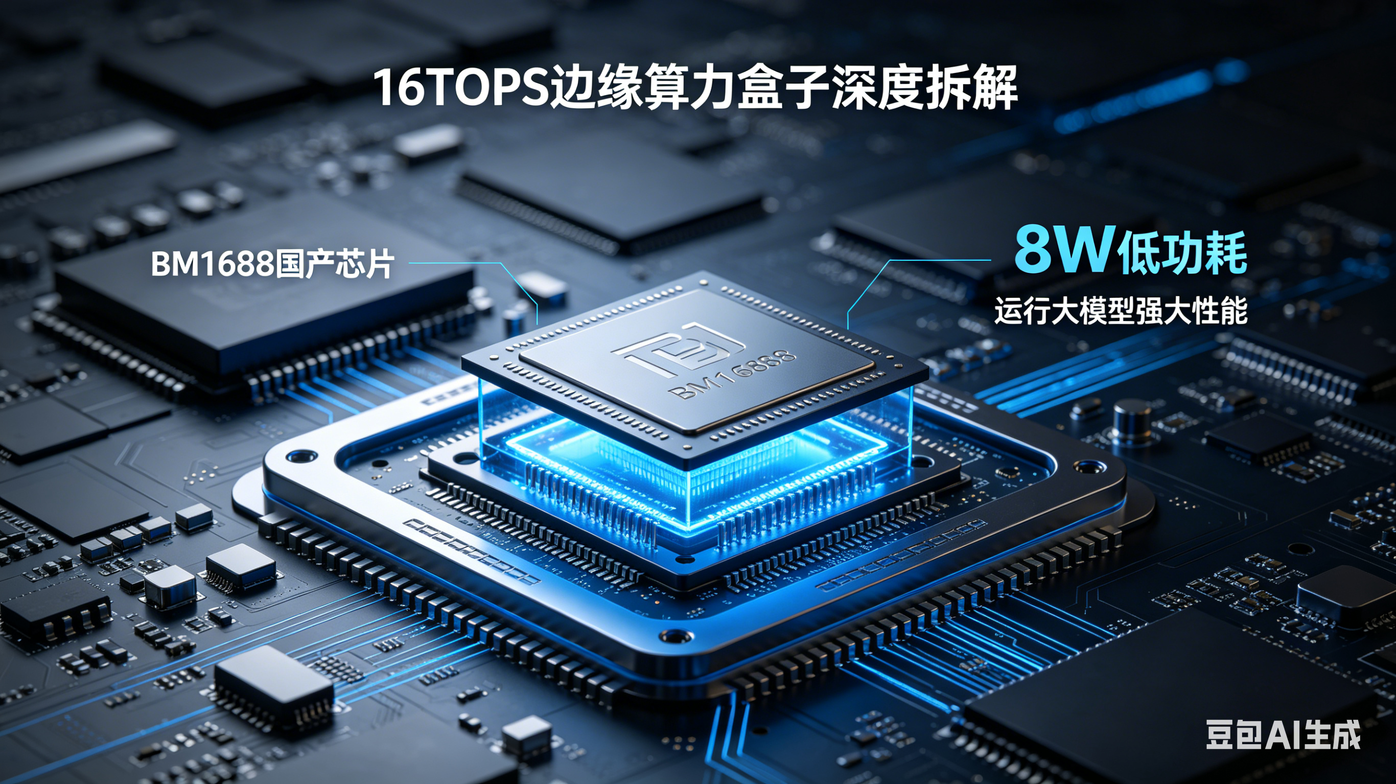 16TOPS 边缘算力盒子深度拆解:BM1688 国产芯片,8W 功耗跑满大模型(图1)