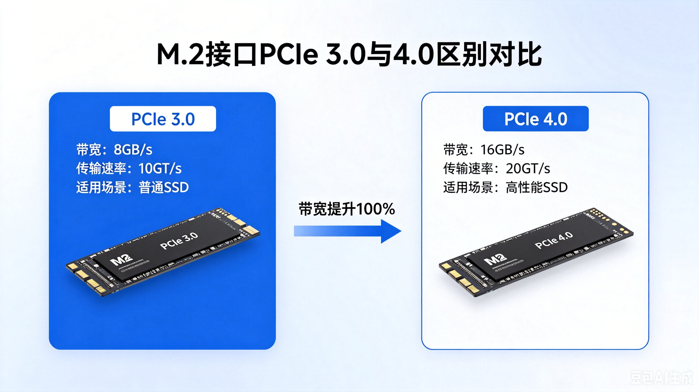 深度对比|M.2接口 PCIe 3.0与4.0带宽、延迟、适配平台详解(图1)