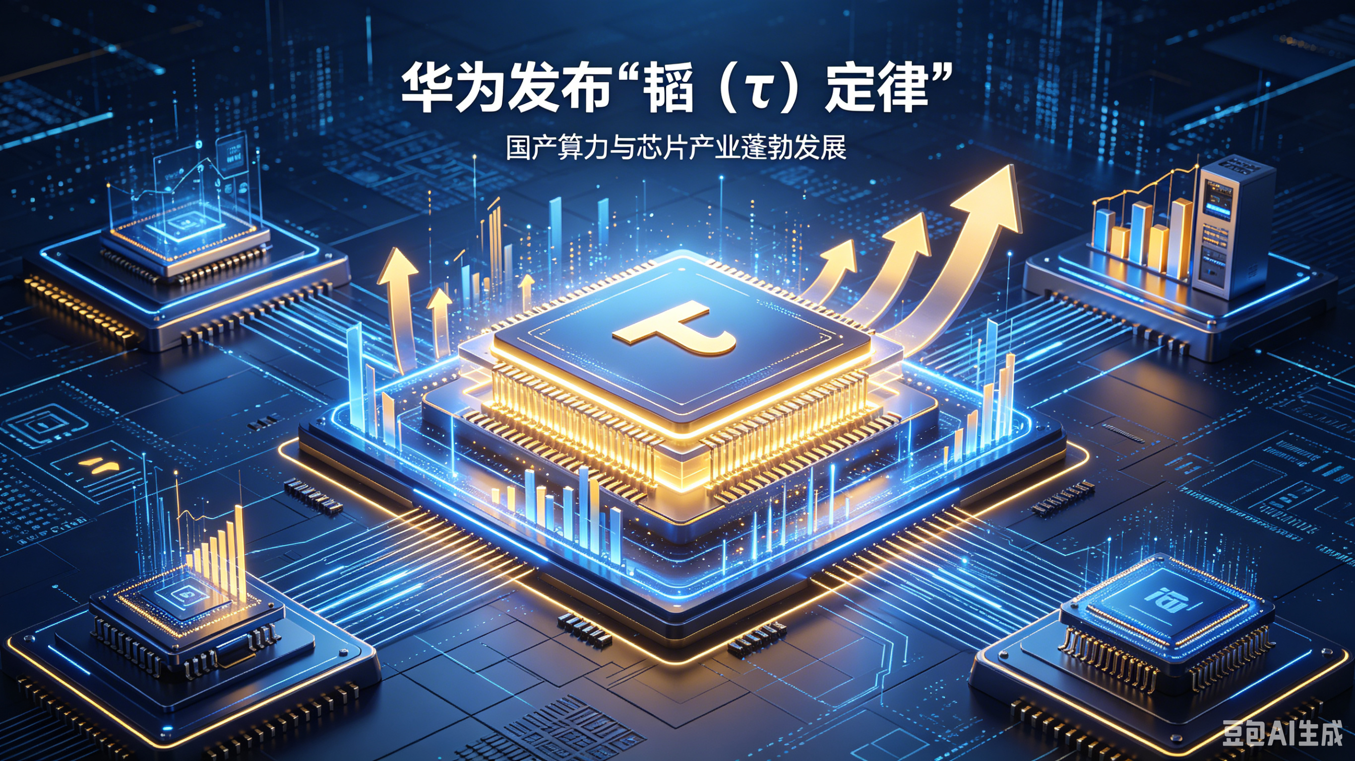 华为发布“韬（τ）定律”，国产算力 / 芯片全线暴涨(图1)