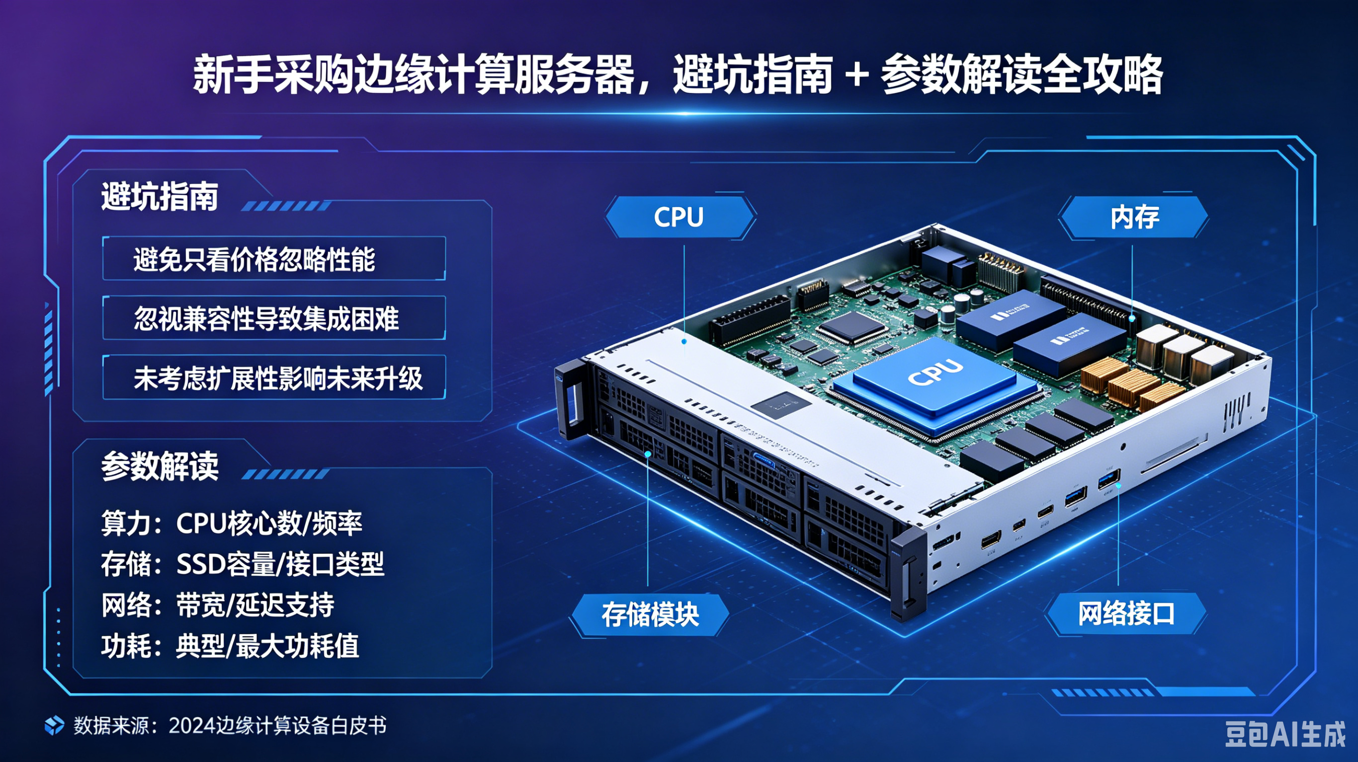 新手采购边缘计算服务器,避坑指南 + 参数解读全攻略(图1)