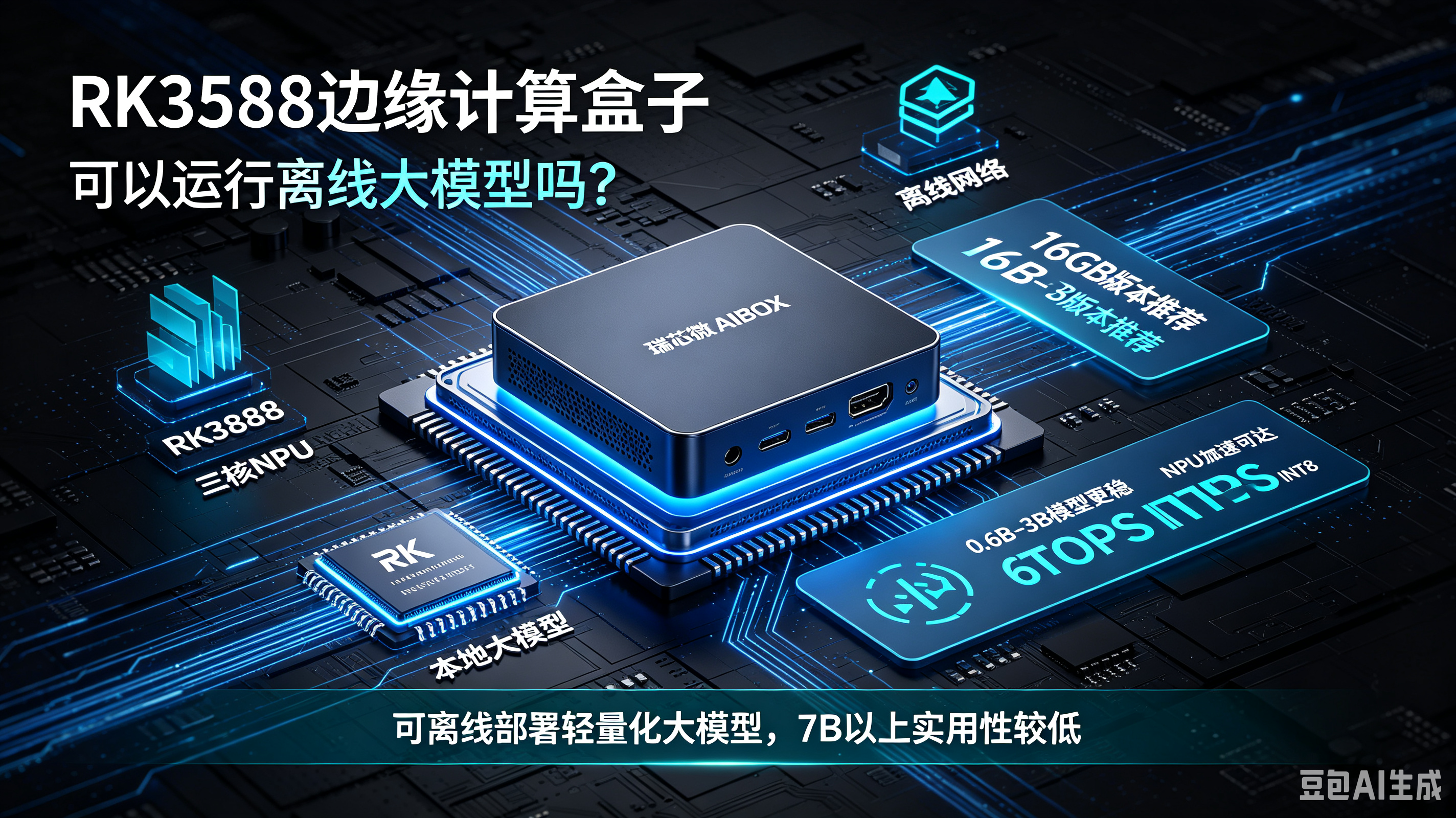 RK3588 边缘计算盒子可以运行离线大模型吗？瑞芯微 AIBOX 边缘盒子实测