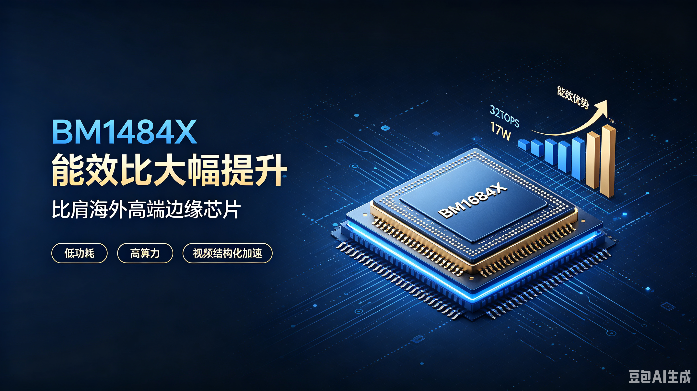 算能BM1684X:能效比跨越式升级,综合性能比肩海外高端边缘AI芯片(图1)