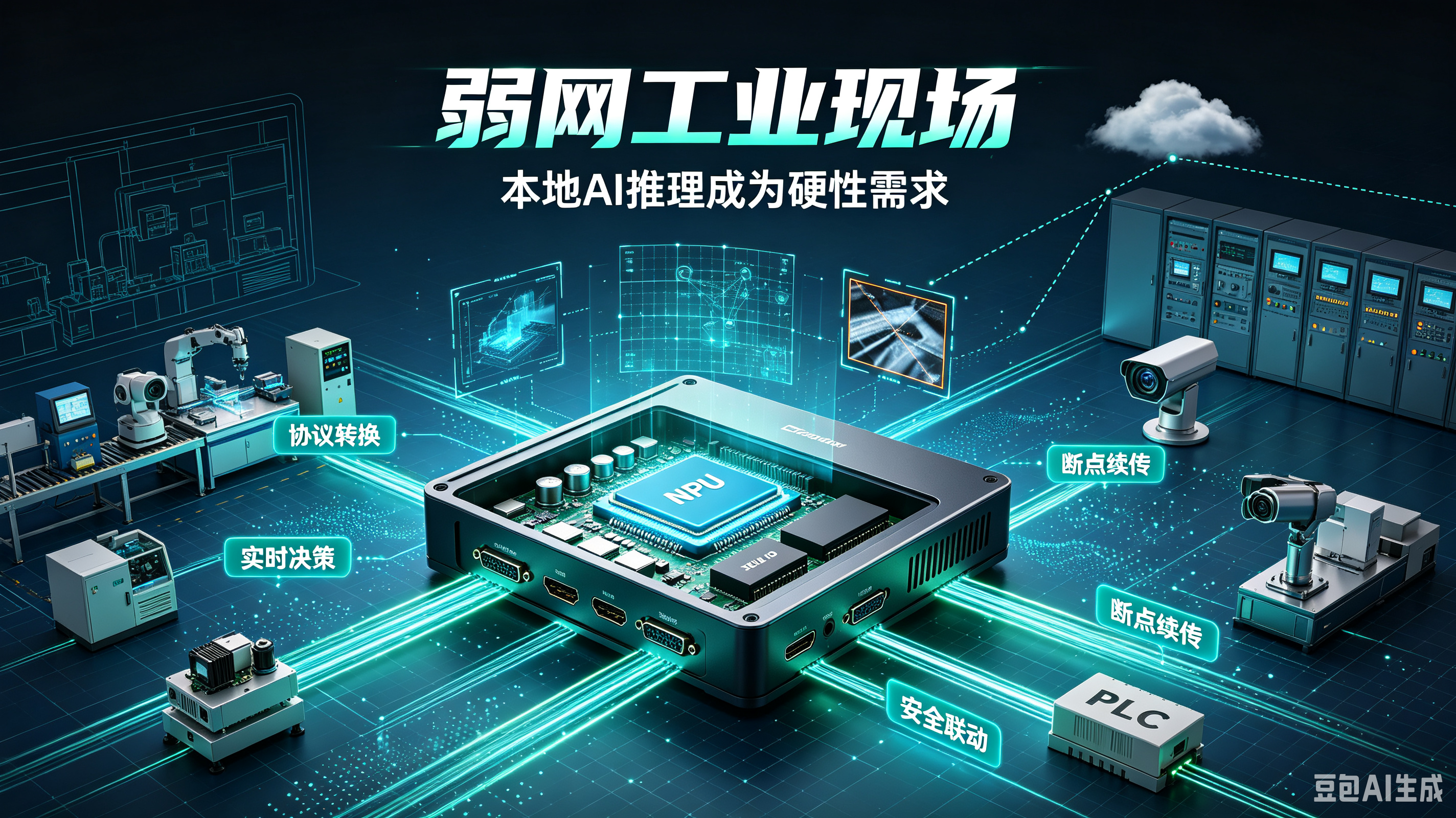 工业边缘盒子：通信与AI推理深度融合，弱网现场本地处理成为硬性需求(图1)