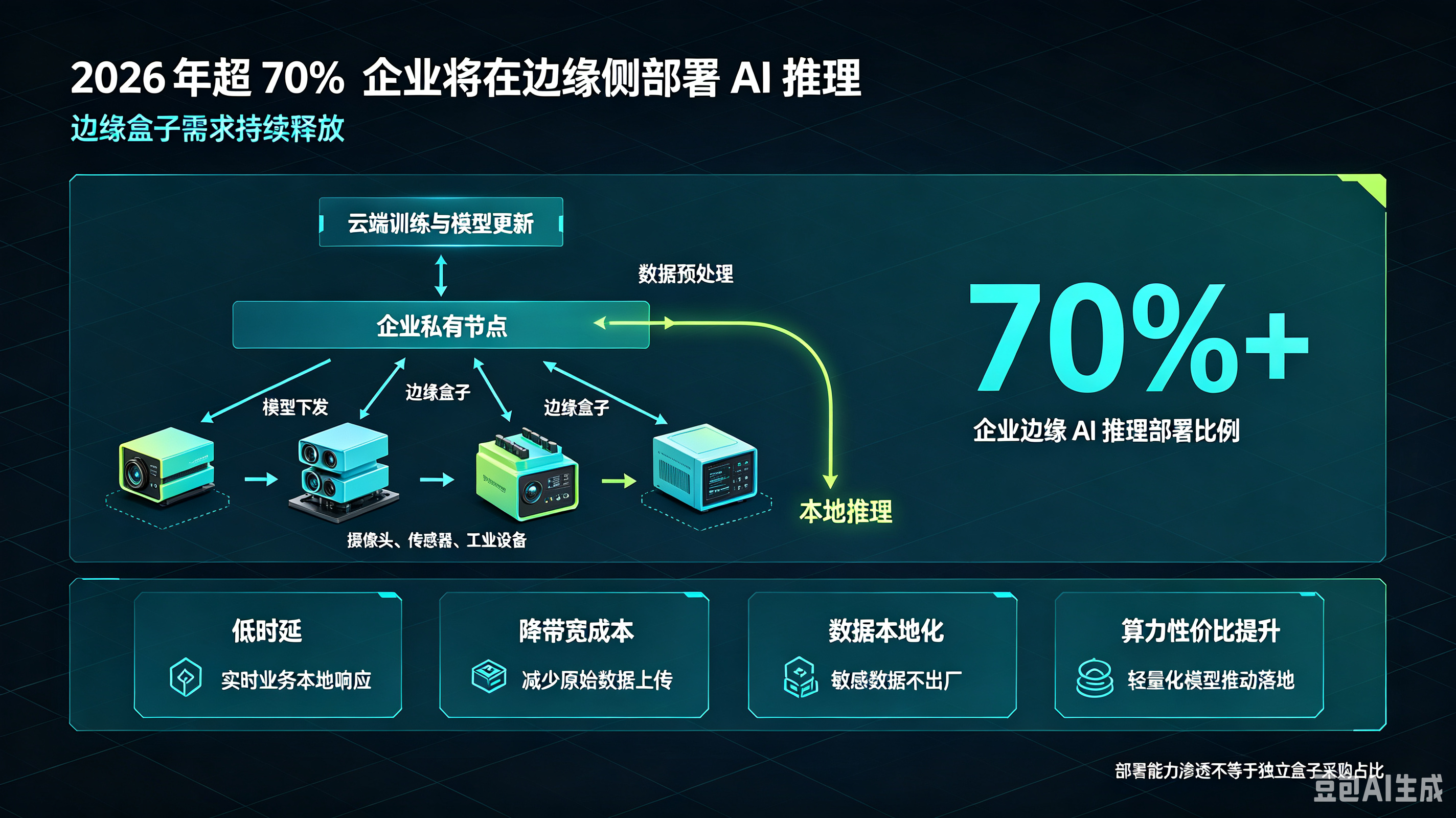 观点解读：2026年超70%企业边缘侧部署AI推理，拉动边缘盒子放量(图1)