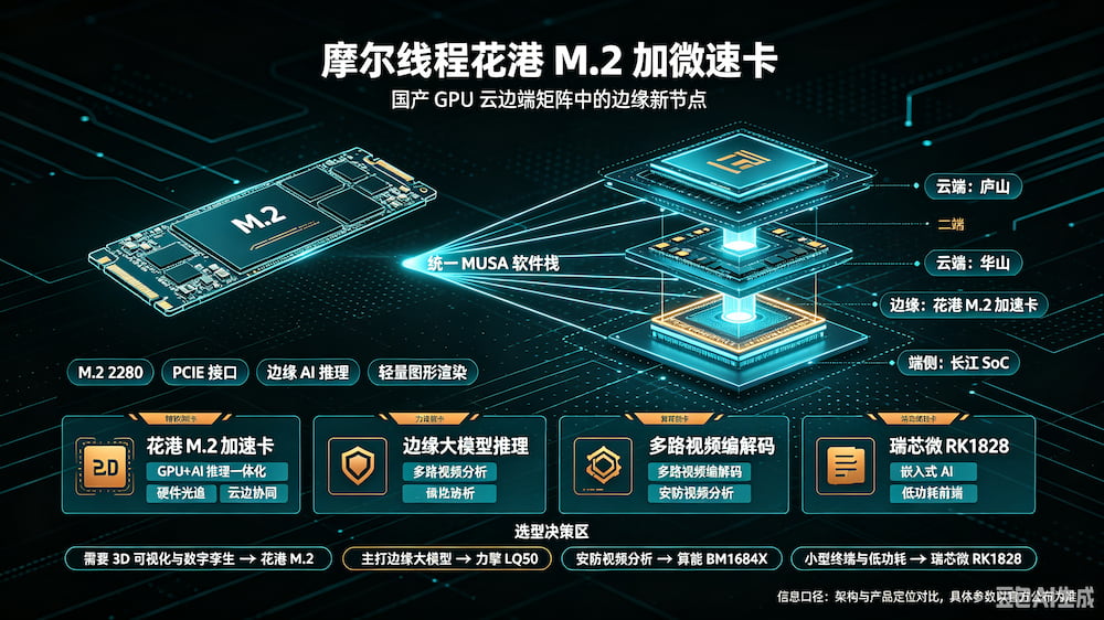 摩尔线程花港M.2加速卡 vs 力擎LQ50 / BM168