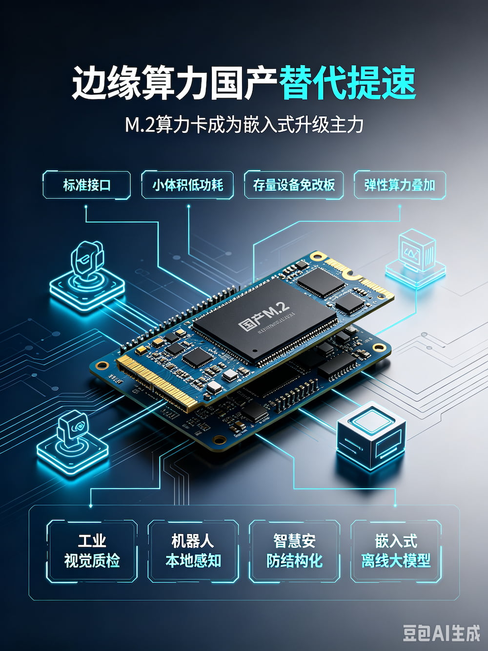 边缘算力国产替代提速,M.2 算力卡成为嵌入式升级主力(图1)
