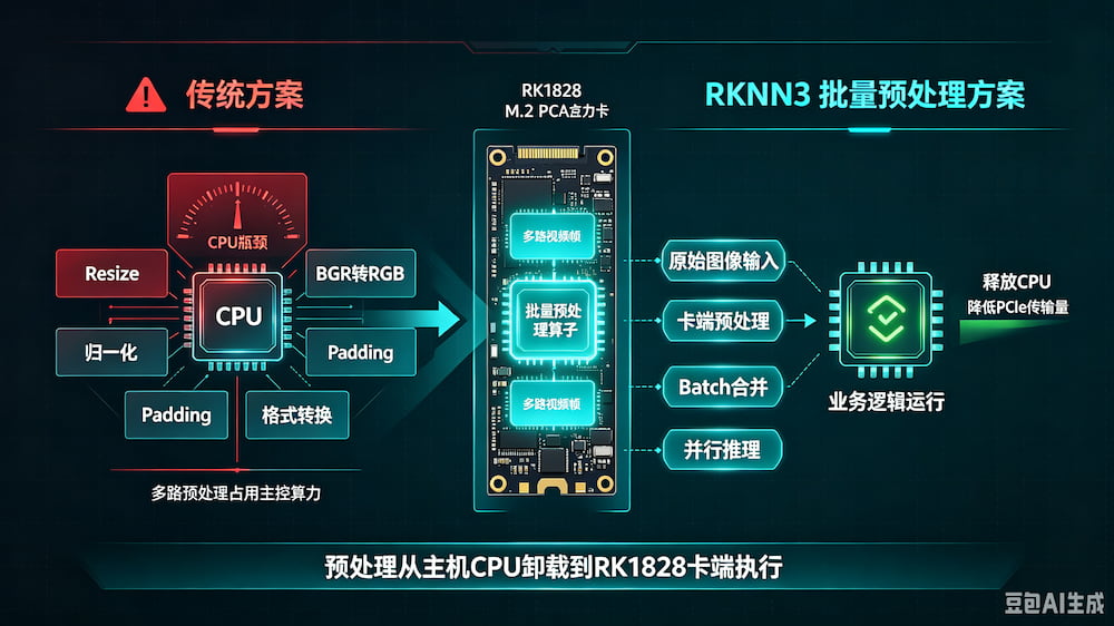 RK1828 M.2算力卡｜RKNN3 SDK新增批量预处理算子，卸载主机CPU负载(图1)