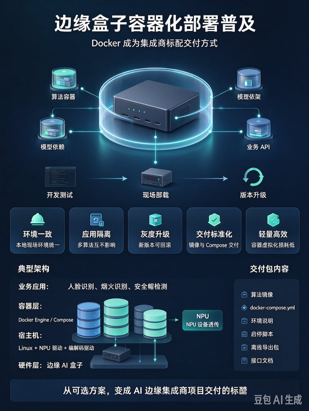 边缘盒子容器化部署普及,Docker 成为集成商标配交付方式(图1)