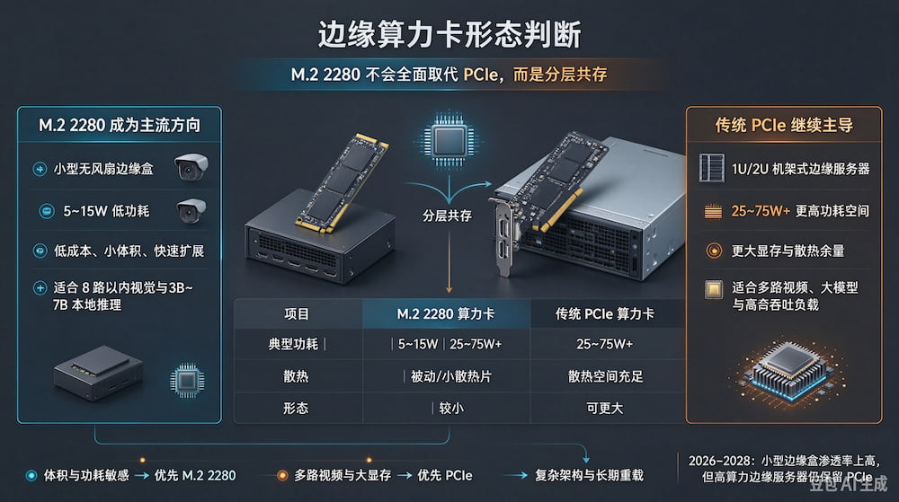 M.2 2280 算力卡会取代传统 PCIe 算力卡,成为边缘盒子主流吗?(图1)
