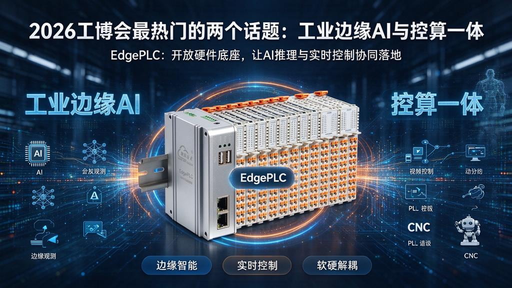控算一体 + 工业边缘 AI｜2026 工博会，工业 AI 迈入端侧闭环时代