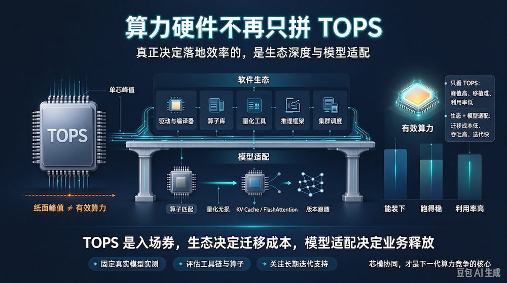 算力硬件不再只拼 TOPS，重点看生态 + 模型适配(图1)