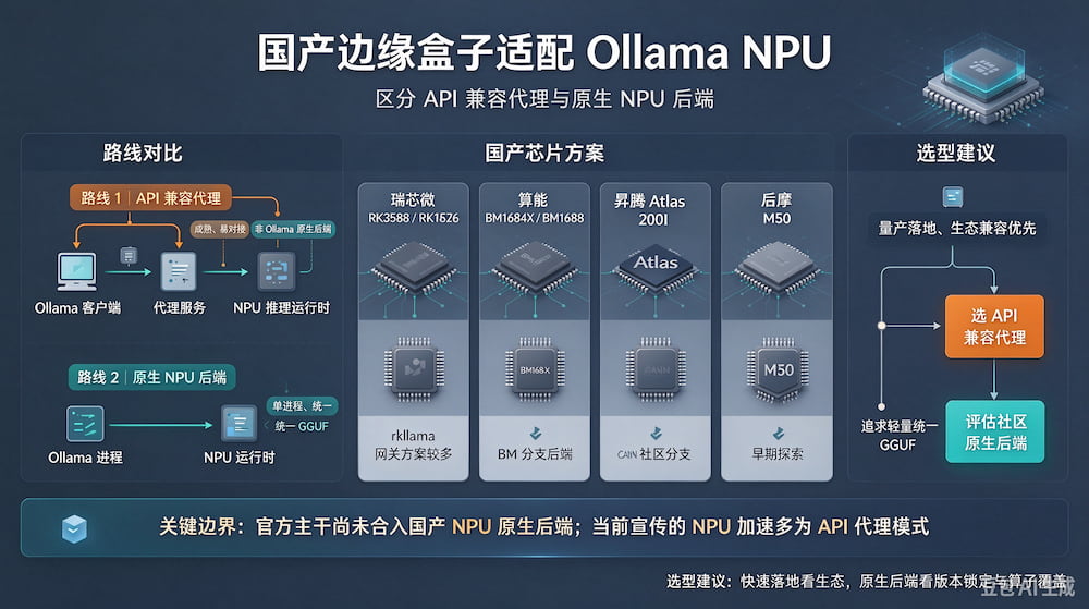 国产边缘盒子适配 Ollama 原生 NPU 后端:现状与要点(图1)