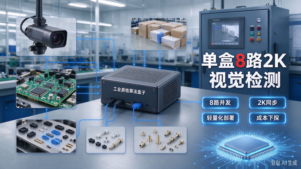 工业质检算法盒子迎来轻量化浪潮，单盒8路2K视觉检测方案价格下探明显(图1)